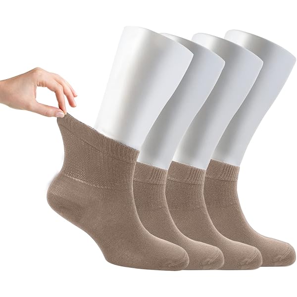 Extra Breite Bambussocken UK 4-8 6 Paar Nicht Elastisch 6 Paar Damen- Diabetikersocken Aus Bambus – Extra Breit, Nicht Elastisch, UK Größe 4-8, Bequem & Atmungsaktiv Diabetiker Sneaker Socken