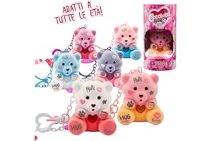 Giochi Preziosi Coccolotti Love&Tell, 6 Ours avec Fonction d'enregistrement et Porte-clés Charme, Coloration aléatoire, répéter ce Que Vous Dites, Jeux Enfants 4 Ans, Animaux interactifs Jouet