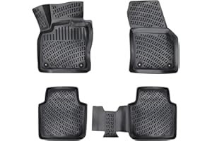‎FUSSMATTENPROFI.COM fussmattenprofi.com 3D Auto Gummimatten Set für VW Tiguan I (1.Gen) Baujahr 2007-2017 | Extra Hoher Rand 5cm Allwetter Geruchlos rutschfest Gummifußmatten Fussmatten TPE