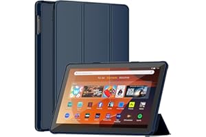 Sonlaryin Smart Trifold Stand with Soft TPU Back Case, Compatible with Samsung - Navy