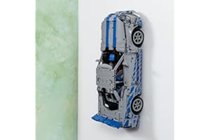 Brickify Soporte de pared compatible con LEGO Technic Nissan Skyline 42210 GT-R (R34) - Soporte de pantalla compatible con 2 Fast 2 Furious Set 42210 - Pantalla de pared premium para modelos técnicos