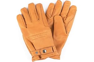 WESTERNWEAR-SHOP Westernwear Western Winter Riding Gloves Made of Calf Nappa Leather Unisex Brown Leather Gloves Cowboy Gloves