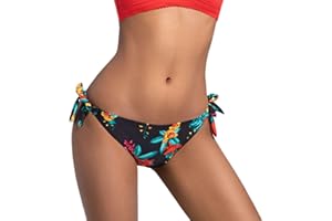 LIGNE V - Bikini Menstrual de Bañador para Mujer - Absorción Moderada - Adecuado para Adolescentes - Ideal para Reglas en la Piscina o en la Playa - Bikini Menstrual Estampado HAWAI
