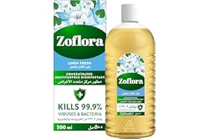 Zoflora Concentrated Disinfectant, Linen Fresh, 0.5 Liters