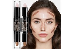 SOMGKIN Kredka do konturowania, rozświetlacz do konturowania, korektor, konturowanie i rozświetlacz w jednym, do konturowania ciała i twarzy, kremowy tekst (02)