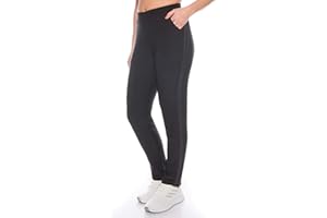 KENDINDZA COLLECTION Kendindza - Pantalones térmicos para mujer, con forro polar interior, opacos y con bolsillos