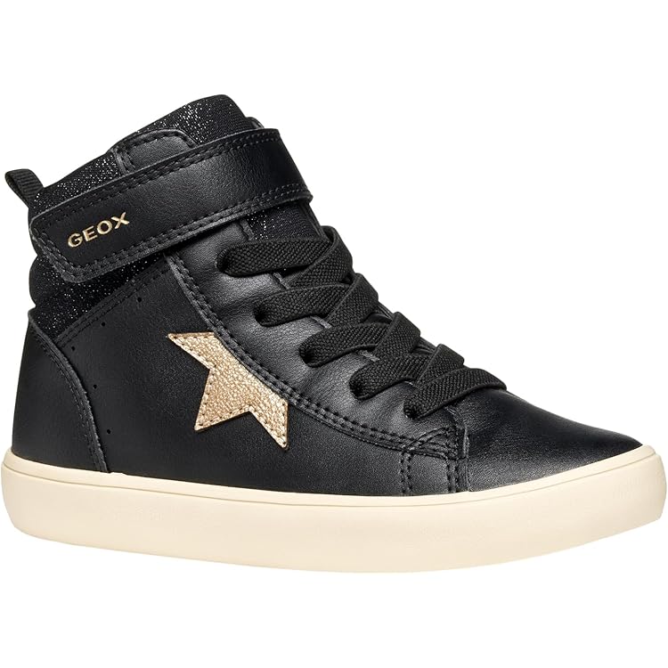 Geox J Skylin Girl G Sneakers, Navy Platinum, 27 EU