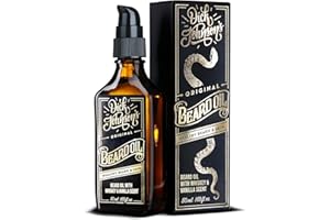 ‎DICK JOHNSON Dick Johnson Bartöl Whiskey Vanille Duft 50 ml – Bart Öl mit Arganöl, Jojobaöl und Mandelöl – Bartpflege für Männer zur täglichen Anwendung & Bartwachstum – Geschenk für Männer – Made in Finnland