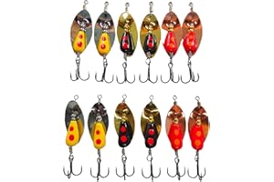 momolures Señuelos de trucha en línea Blade Spinner 3.5g 4.7g el juego surtido de colores más efectivo