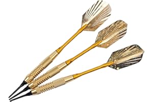 ‎KINGS DART Kings Dart Softdart Gold Star | Torpedo-Form | 16/18 g | Robuste Longlife Dartspitze | Slim Flight