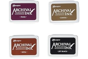 Ranger Archival Mini Ink Pads Kit 2, Multi-Colour,20.3 x 8.3 x 1.8 cm