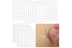 CDRPD 600 PCS Doppelseitige Klebepunkte,Glue Dots,Klebepunkte Doppelseitig,Doppelseitiges Klebepunkte Rund Transparente,Beidseitige Klebepads,für Ballon Festival-Dekoration DIY Basteln(6mm+10mm)