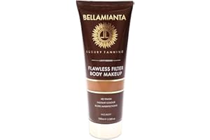 Bellamianta Instant Body Makeup with Flawless Filter Blur - High Definition Body Foundation Full Coverage - Waterproof, Lightweight & Long-Lasting - Body Concealer Bronzer - 100ml - Medium