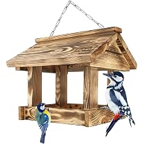LEVIATAN EVIATAN Maxi Maison de mangeoire en Bois sur Une chaîne ...