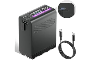 Mspalocell Bateria NP-F990 84,96 Wh/11800 mAh (PD30W USB-A i Type-c/USB-C) do Sony NP-F990 NP-F980 NP-F970 NP-F960 NP-F950 NP-F930 NP-F550 NP- F570 NP-F770 NP-F750 Bateria wymienna do kamery, 1 sztuki