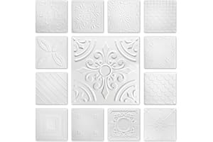 Hexim Styropor Deckenplatten - große Auswahl 50x50cm XPS Wand- und Deckenverkleidung 2 qm Platten Dekor formfest NR.33