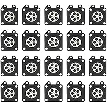 TXCJNIU 10 Pezzi Guarnizioni Diaframma Di Misurazione Carburatore - Foto 6