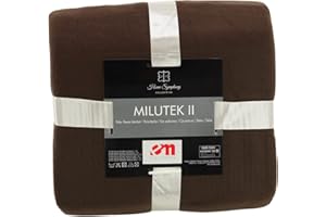 ‎EUROMAT Euromat Polar Fleecedecke Kuscheldecke Sofadecke Wohndecke mit genähte Kante (Braun, 150x200 cm)