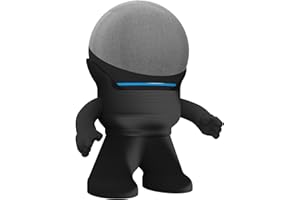 Splin Soporte de Mesa Compatible con Amazon Alexa Smart Speaker Echo Dot (4ª y 5ª generación) y Apple HomePod Mini, Mr. Bill (Negro)