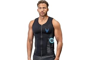 ‎ANTELOPE Antelope Evolution EMS Tank Top Herren Größe S-XXL – EMS Trainingsgerät, Bauchtrainer, Rückentrainer, Fitnessgerät für Zuhause oder im Studio, Heimtrainer, unterstützt beim Abnehmen und Muskelaufbau