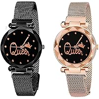 RPS Fashion  Analogue Women's Watch (Black Dial Black Colored)