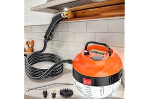 ACMOMO Vaporetto Pulitore Vapore Casa,2500W Pulitore a Vapore Portatile con 6 Velocità Regolabili e 3 Tipi di Testine per la Pulizia Domestica di Cucina,Tessuti, Fughe, Piastrelle, Auto e Bagno
