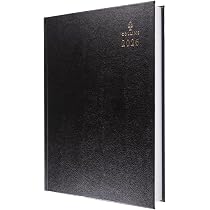 Agenda Da Scrivania Collins 2026 - Calendario A4 Giornaliero Con Copertina Rigida Blu, 12 Mesi, Layout Ogni Giorno