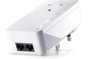 Devolo Dlan 550 Duo+ Add-On Powerline Adapter (500 Mbps, 2x Lan Ports, Compact Housing, Lan, Powerline, Simple Lan Network From A Power Socket)