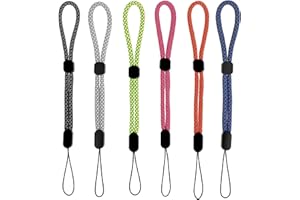 Amaxiu Lot De 6 Cordons De Dragonne Réglables Pour Téléphone, Dragonne de Téléphone Portable lanière de caméra lanières de téléphone Sangle Universelle Pour Appareil Clés Portefeuille