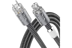 Viborg 1,8 m High End kabel zasilający kabel zimnego urządzenia Mains Power Cord,Oxygen Free Copper,100% miedziane ekranowanie, 16 sztuk Multplex miedź do dekodera DVD, wzmacniacza audiophile