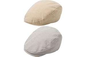 Maeau Gorra de algodón para bebé, gorro deslizante, plano, recién nacido, boina de tweed, gorro irlandés para periódico, gorra para recién nacidos, gorra de Gatsby para niños pequeños, 0-24 meses