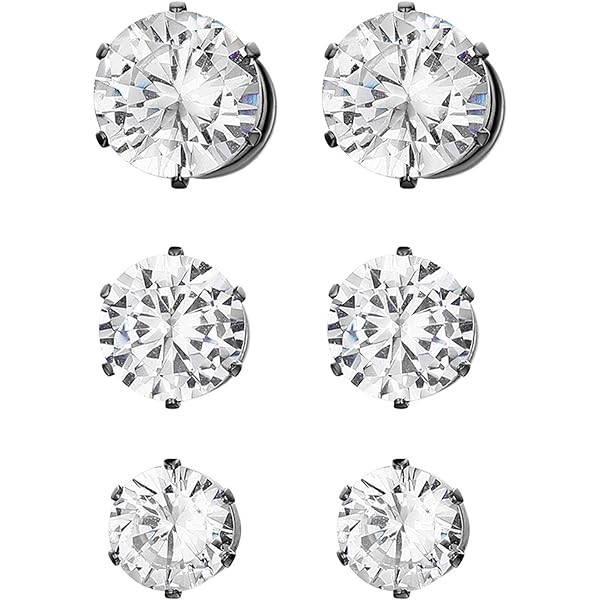 Boucles D'oreilles Magnétiques Avec Perles - Sans Perçage, 8 Mm, Zircones, Pour Femmes, Qualité Hypoallergénique