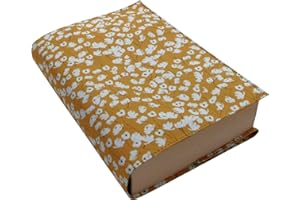 ANVAL Funda para libro, Ajustable - Protección para libros, Impermeable, Adaptable a cualquier grosor, Tapa de libro estampada - 3 tamaños diferentes - Funda libro papel - tela (tapiz2, XL)