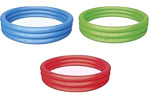 BESTWAY Splash and Play Piscina a 3 anelli 1,52 mx 30 cm colori assortiti (verde/rosso/blu)