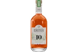 ISAUTIER - Isautier 10 ans - Rhum agricole - 40% Alcool - Origine: France/La réunion - Notes de Vanille & Epices - Vieilli en fût de chêne français - 70 cl
