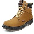 Bacca Bucci Original 4-Eye Artificial Suede Scott Moto Inspired Combat High top Ankle Boots for Men