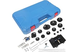 LUTIFIX Adattatore per spurgo freni 12 pezzi Kit di spurgo pompa freno con connettore rapido giapponese Kit di spurgo freni Compatibile con la maggior parte dei kit di spurgo freni