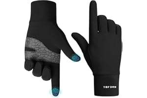 Tofern Gants Tactiles sous-Gants Hiver Automne - Ultra Doux Seconde Peau, Isolation Thermique Coupe-Vent Respirant pour Ski Moto Vélo Randonnée & Usage Intérieur Homme Femme