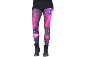 cosey Damen Bedruckte Bunte Leggings