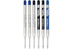 Parker Jotter London paquete de recambios Discovery: tres recambios Quinkflow para bolígrafos y tres recambios de tinta de gel Quink