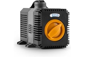 Waldbeck Lagoon 4500 - Pompa Stagno Acquario, per Acquari, Stagni o Fontane, Estrazione 4500 L/Ora, 30 Watt, Incluso Set Adattatore con Tubi, Cavo 2,5 Metri, Nero