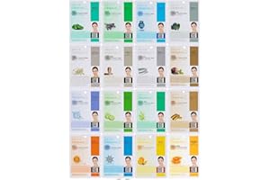 DMD DERMAL MAKE A DIFFERENCE DERMAL 16 Combo Pack A Collagen Essence Hoja de máscara facial de cara completa - Calmante sensible, antiacné, limpieza nutritiva Máscara facial coreana