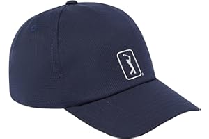 PGA Tour Men's Airflux Mesh Golf Cap, Lightweight Baseball Style Hat, Pro Series Range