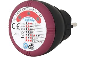 Testboy TVS 3A Appareil de contrôle pour prise de courant