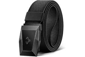 BULLIANT Tactical Belt for Men, Military Hiking Rigger Heavy Duty Nylon Web Work Belt 1.5" with Quick Release Metal Buckle