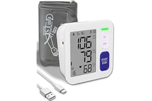 ROTOPATA Tensiometre Bras Professionnel, Appareil Tension Artérielle Bras Electronique Automatique avec Brassard Réglable qui s'adapte à Différentes Tailles Bras, 2 Utilisateurs (2 * 90 Mémoire)