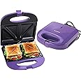 The Better Home FUMATO Presswich 750W Sandwich Maker | 2-Slice Grill | Non-Stick Plates | Power Indicator | Grill & Toast | 1-Year Manufacturer Warranty (Purple Haze)
