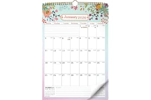 JIANTA Väggkalender 2026 UK, 2026 Kalender Månadsvy Familjplanerare A3, Stor Vertikal Kalender, 18 Månader från Januari 2026
