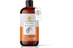 Grüne Valerie Naturkosmetik Olejek do masażu Yin Yang XXL | Zapach neutralny | zwiększone właściwości poślizgowe/smarujące | Zielona Waleria | na specjalne namiętne godziny dla dwojga | Zrelaksuj się | Wyprodukowano we Włoszech 500ml (opakowanie 1)