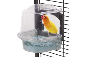 Montana Cages | Badehaus für Montana Käfige der SMALL Serie, ab Bj. 2023 ca. 14,5 x 13,5 x 16 cm für Wellensittiche, Kanarienvögel, Unzertrennliche